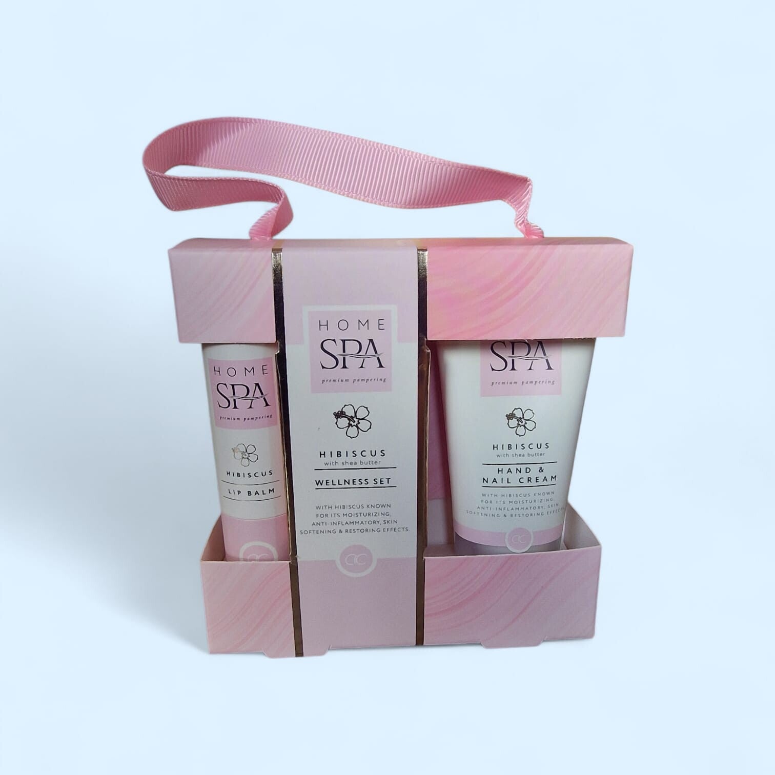 HOME SPA in gift box handcreme 30ml + lipbalm