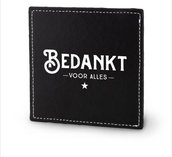 onderzetter bedankt