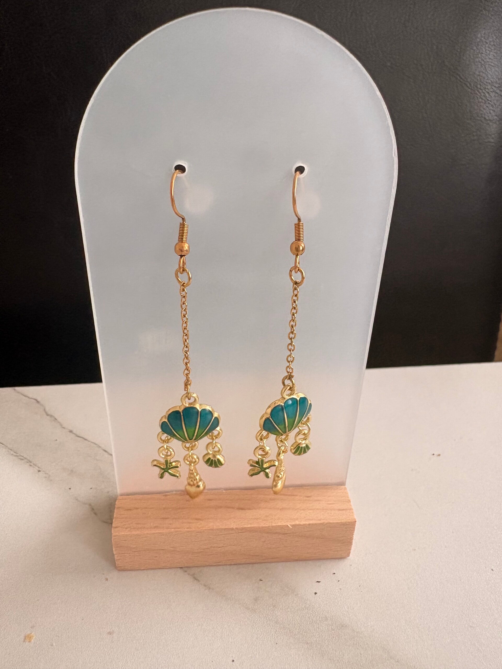 Boucles d’oreilles coquillages
