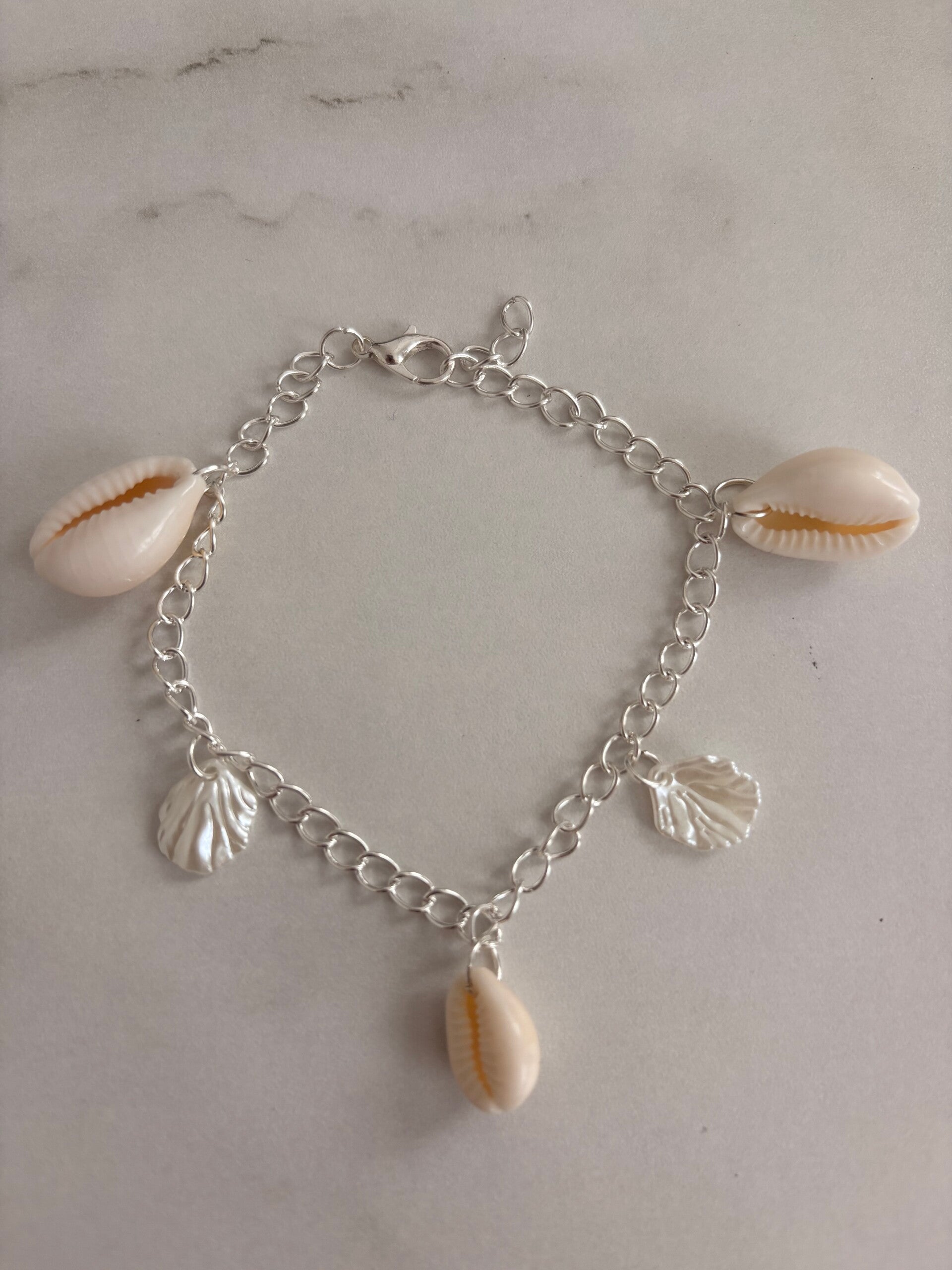 Bracelet en acier inoxydable – Coquillages & Feuilles
