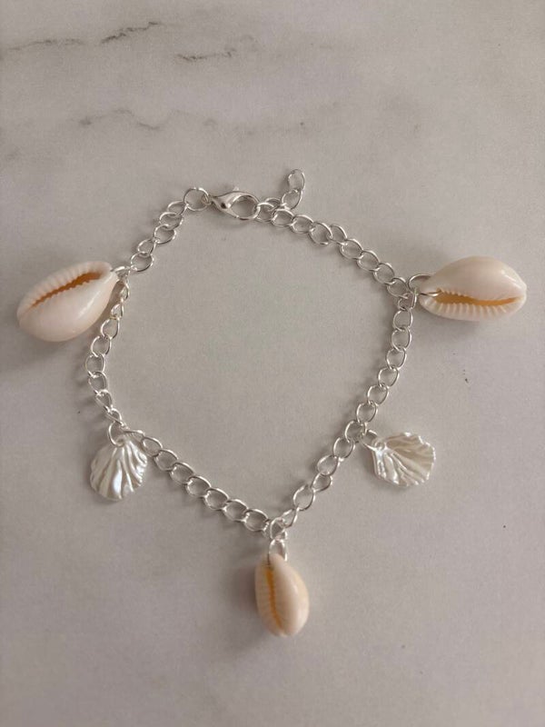 Bracelet en acier inoxydable – Coquillages & Feuilles