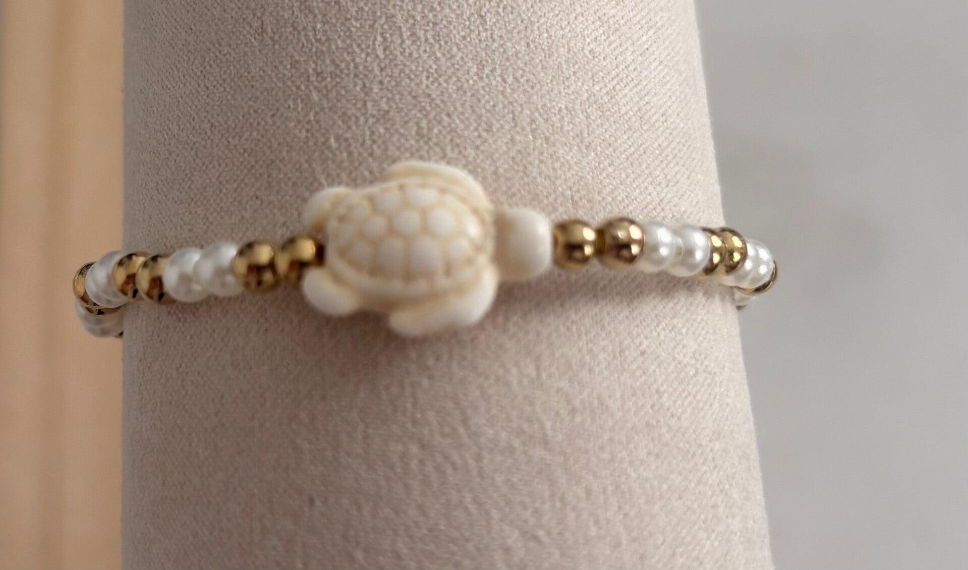 Bracelet perles & tortue