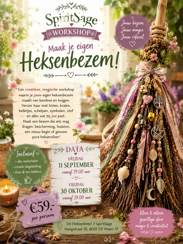 SpiritSage Workshop 'heksenbezem'