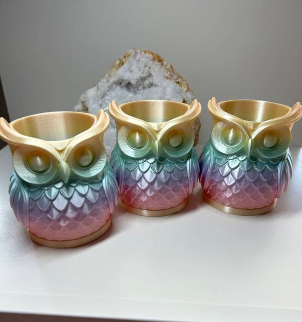 Eulen Stiftehalter Schreibtischdeko