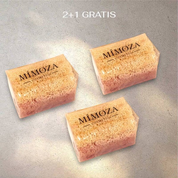 Natuurlijke loofah gezichtszeep met collageen  2+1 GRATIS