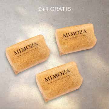 Natuurlijke loofah gezichtszeep met rijstextract  2+1 GRATIS