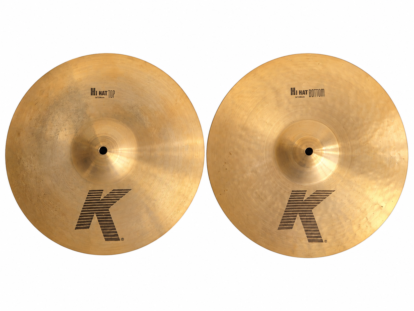 GEBRUIKT Zildjian K hihat 14"