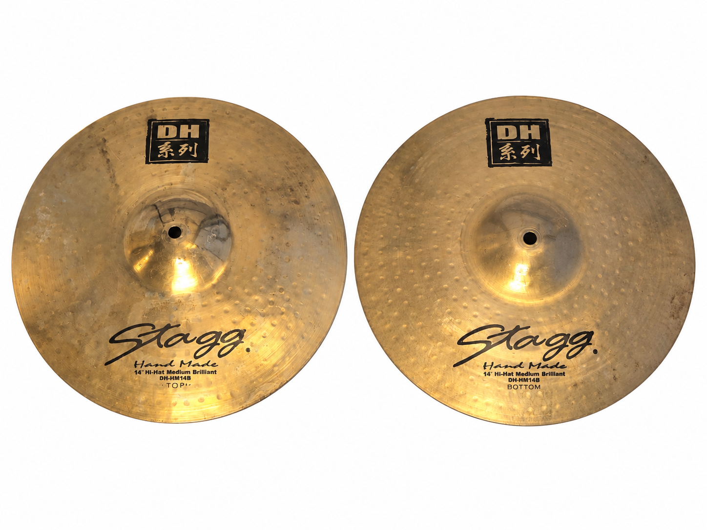 GEBRUIKT Stagg handmade DH hihats 14"