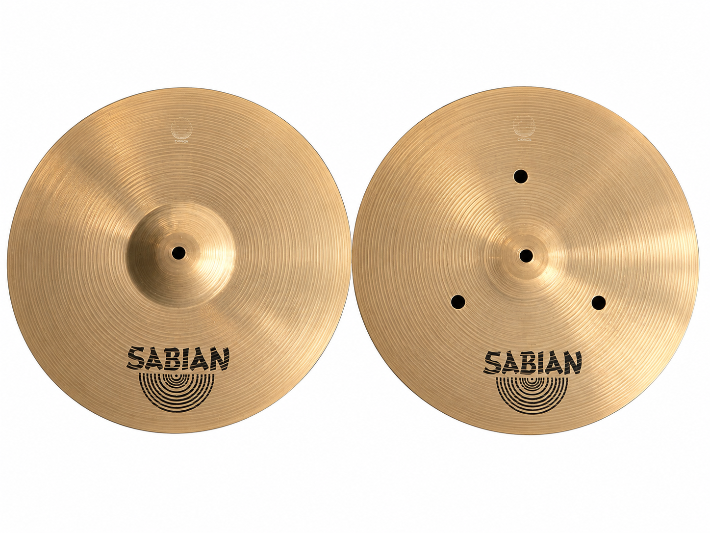 GEBRUIKT Sabian Flat hihats 14"