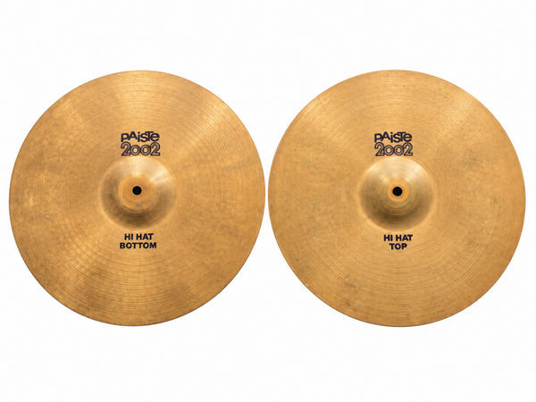 GEBRUIKT Paiste 2002 black label 14" hihat