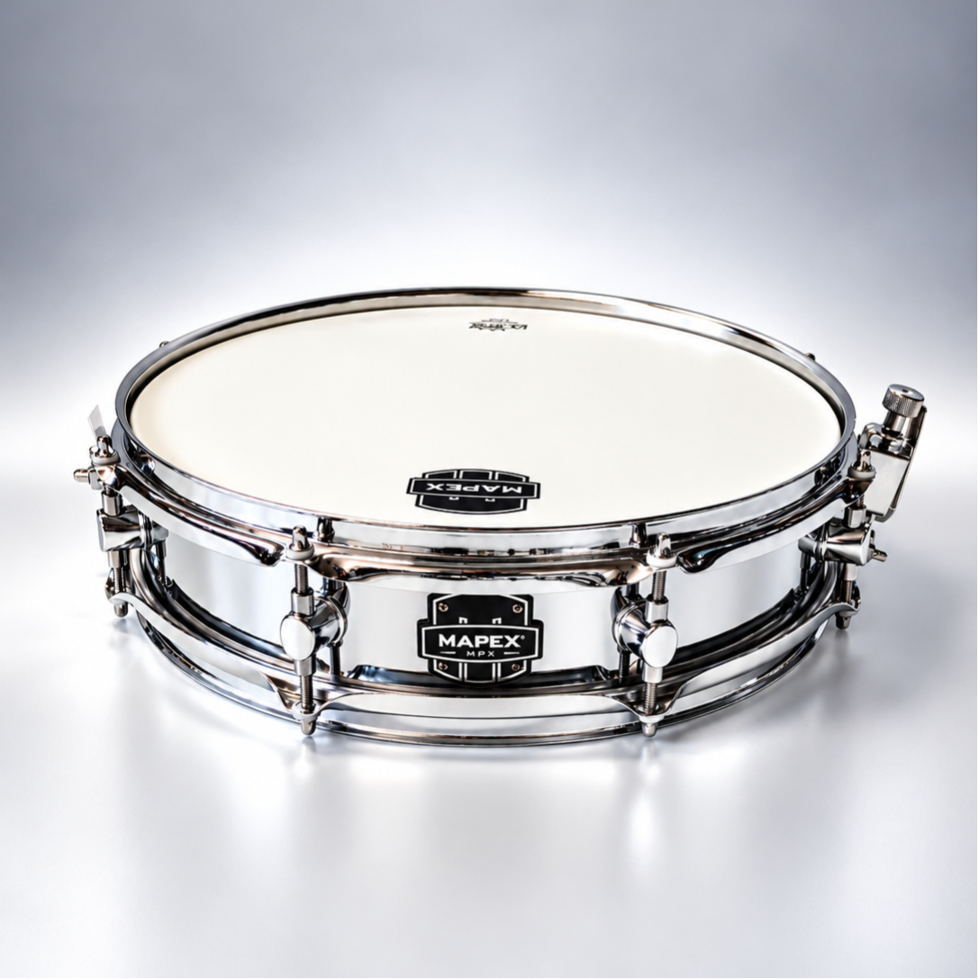 NIEUW Mapex MPX snare staal 14"×3,5" chroom