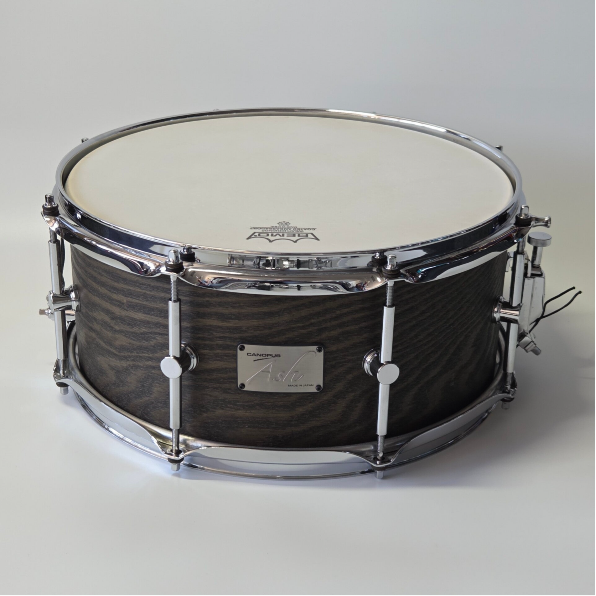 GEBRUIKT Canopus snare drum blackish Ash Oil Grain 14 x 6.5 inch
