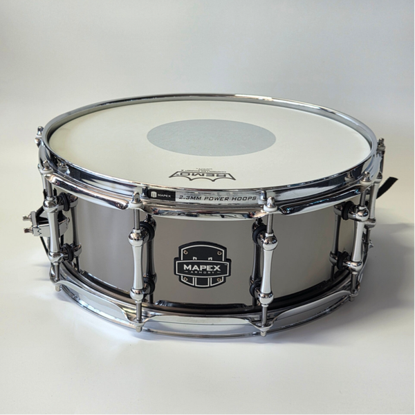 GEBRUIKT Mapex Tomahawk black steel snare 14 x 5.5 inch