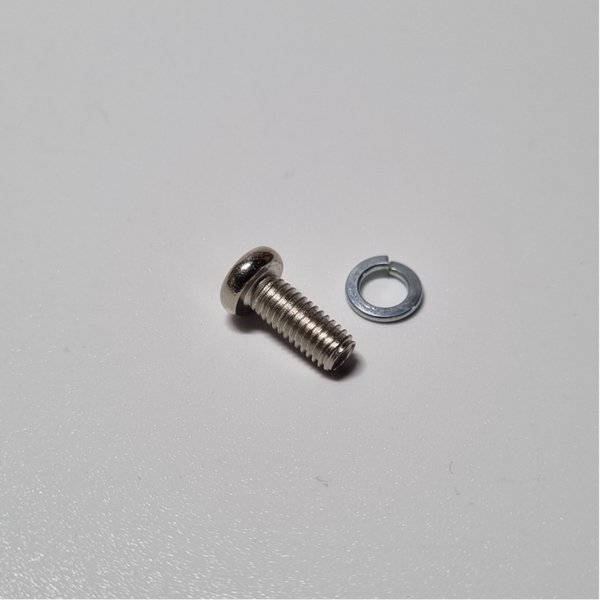 NIEUW bout en ring voor spanbok/bracket M5 lengte 12 mm