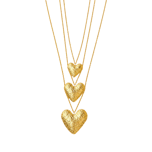 Triple hearts ★ lange ketting