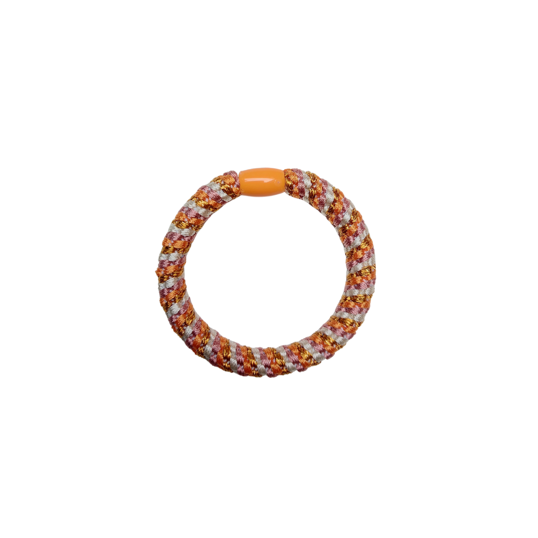 Oranje mix ★ haarelastiek