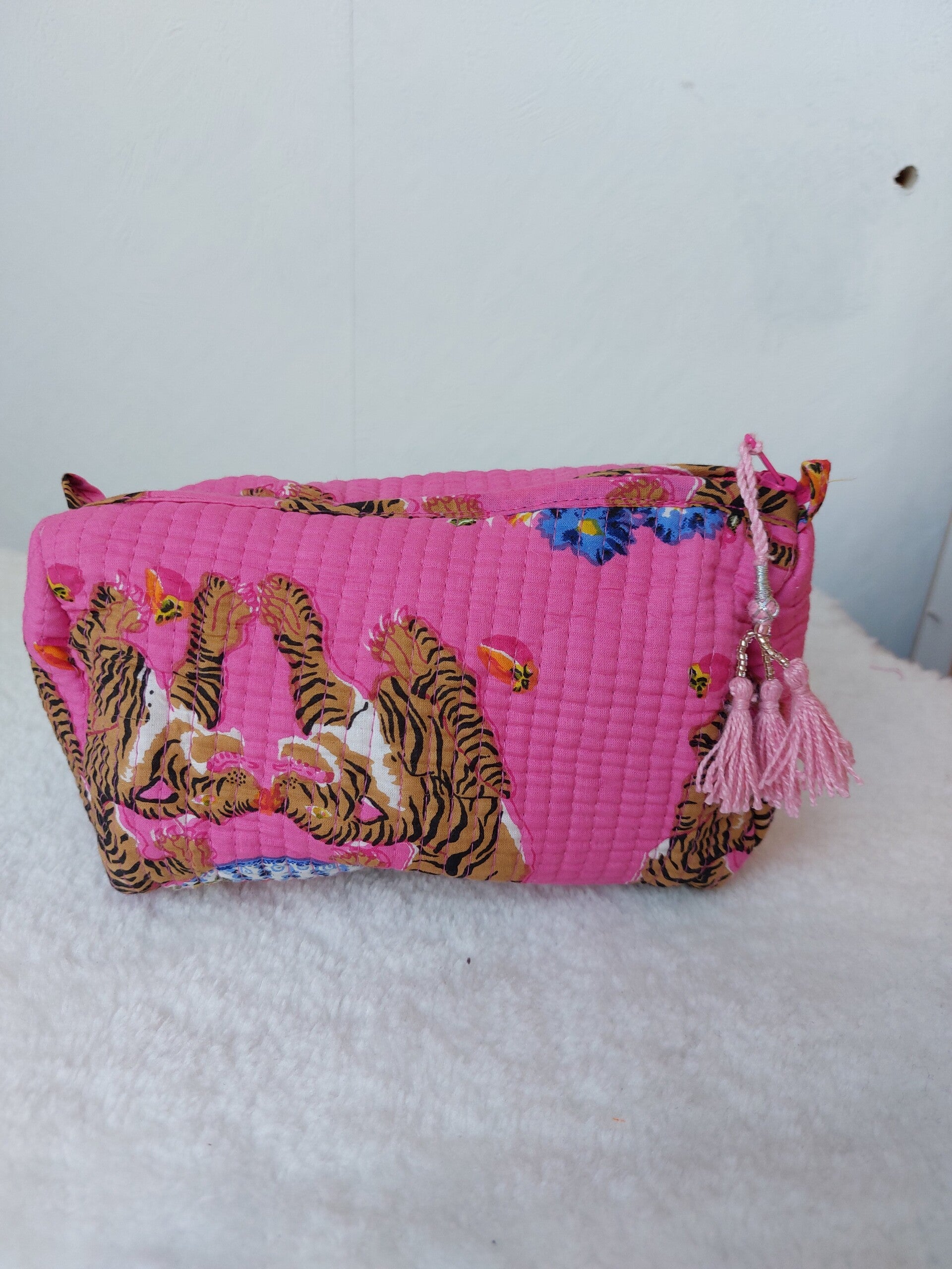 tijger roze ibiza ★ toilettas S