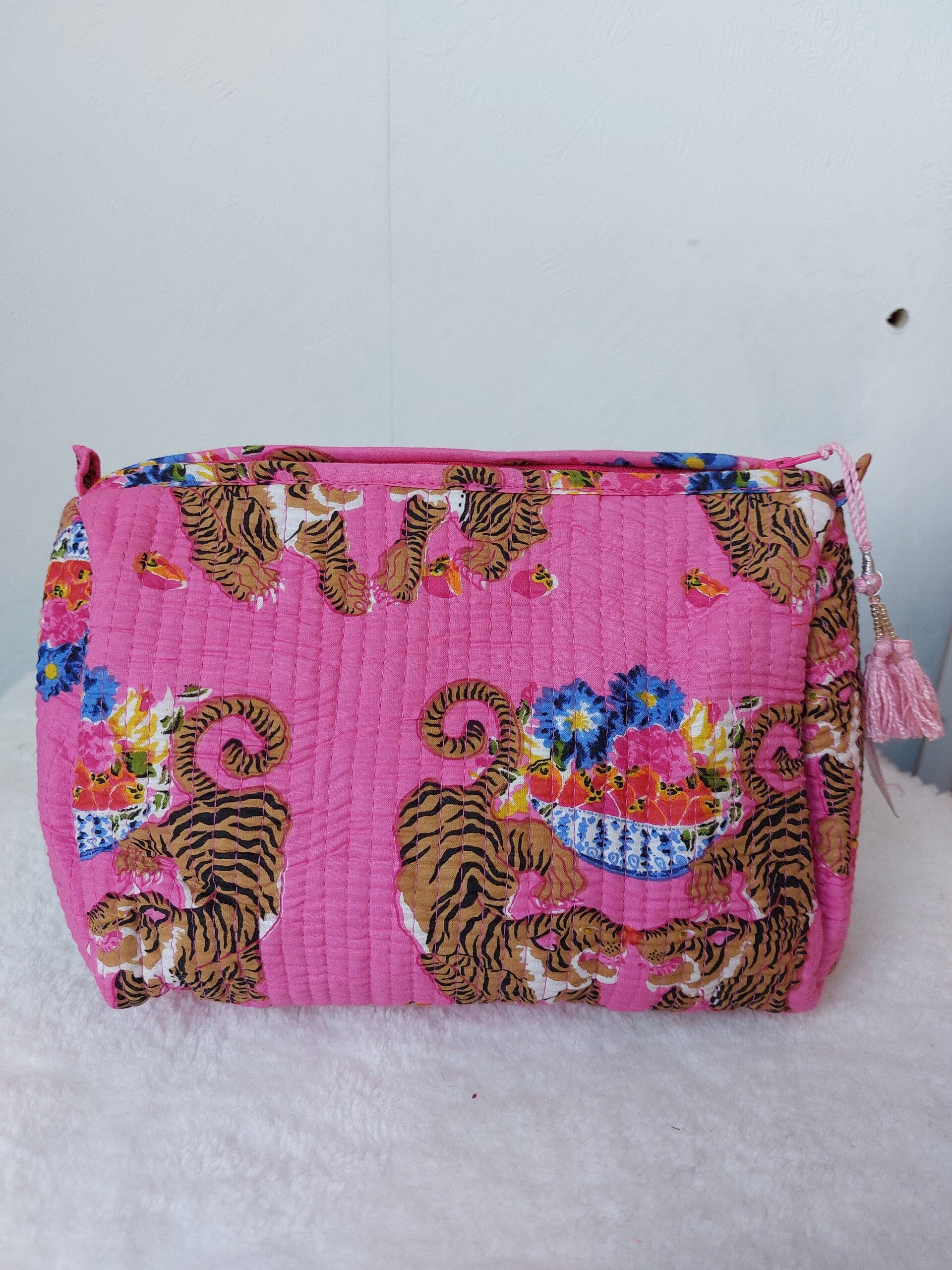 tijger roze ibiza ★ toilettas L