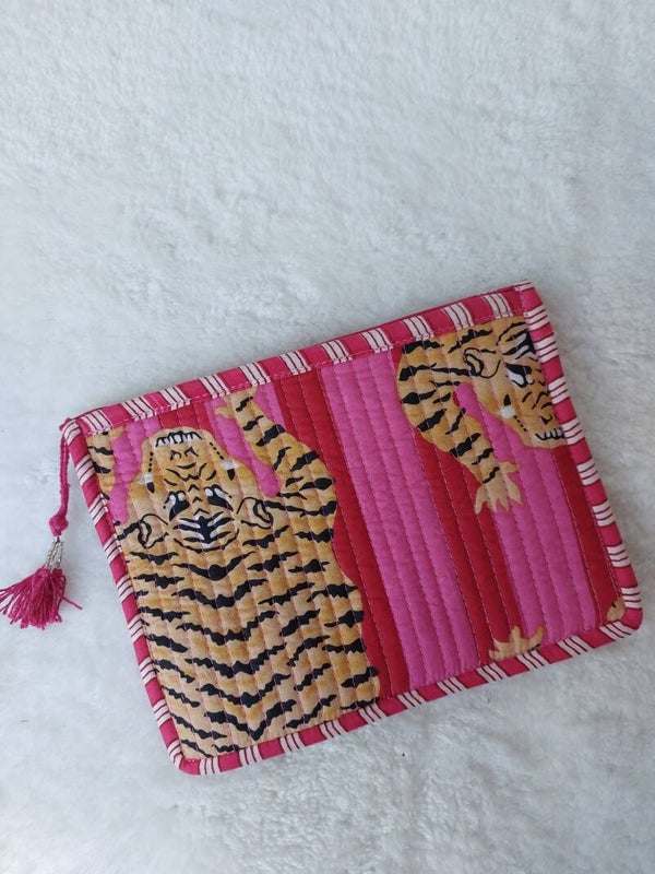 Ibiza panter roze/rood 2 ★ etui