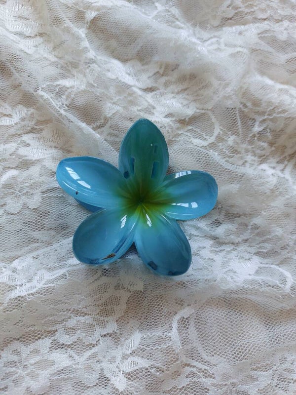 Flower ★  blauw haarklem