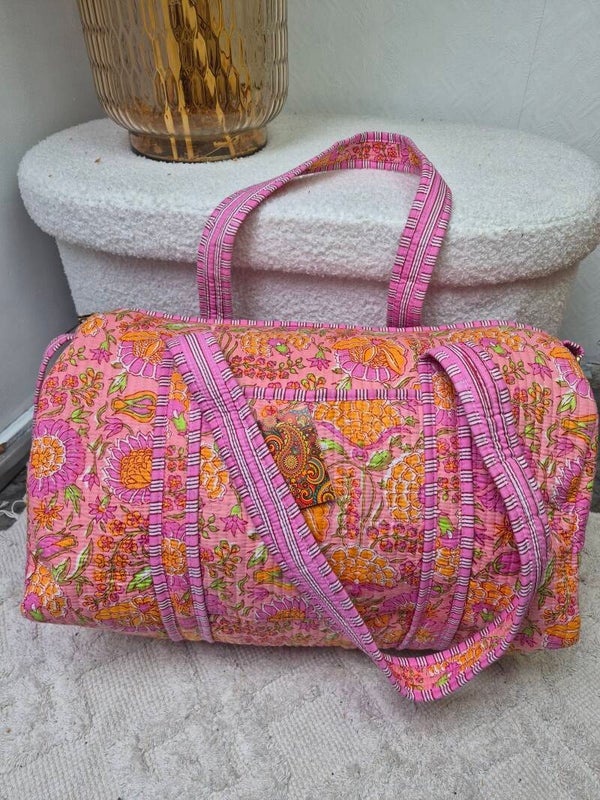flower roze ibiza ★ weekendtas