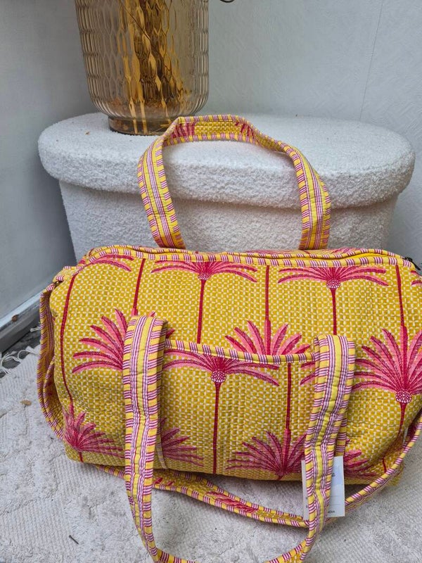Ibiza palmboom roze ★ weekend tas