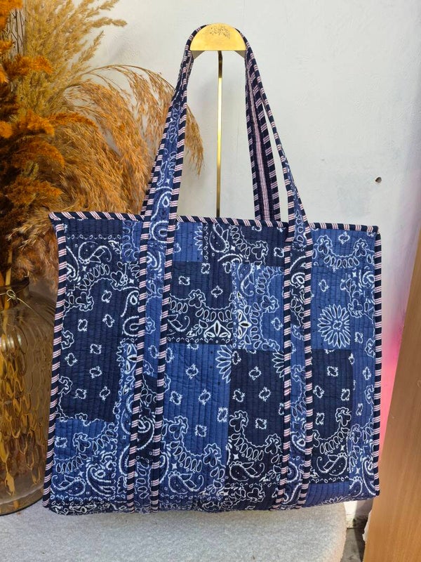 Bandana blauw ibiza ★ shopper