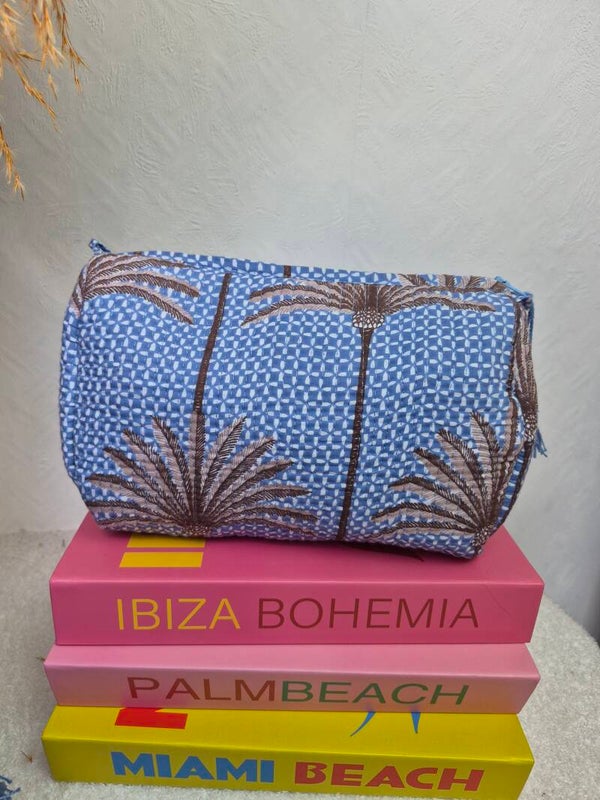 Palmboom blauw ibiza ★ toilettas L