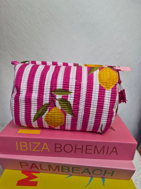Citroen roze ibiza ★ toilettas M