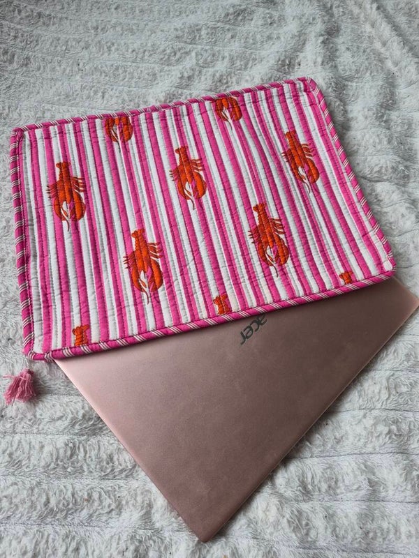 Kreeft streep roze ibiza ★ laptophoes