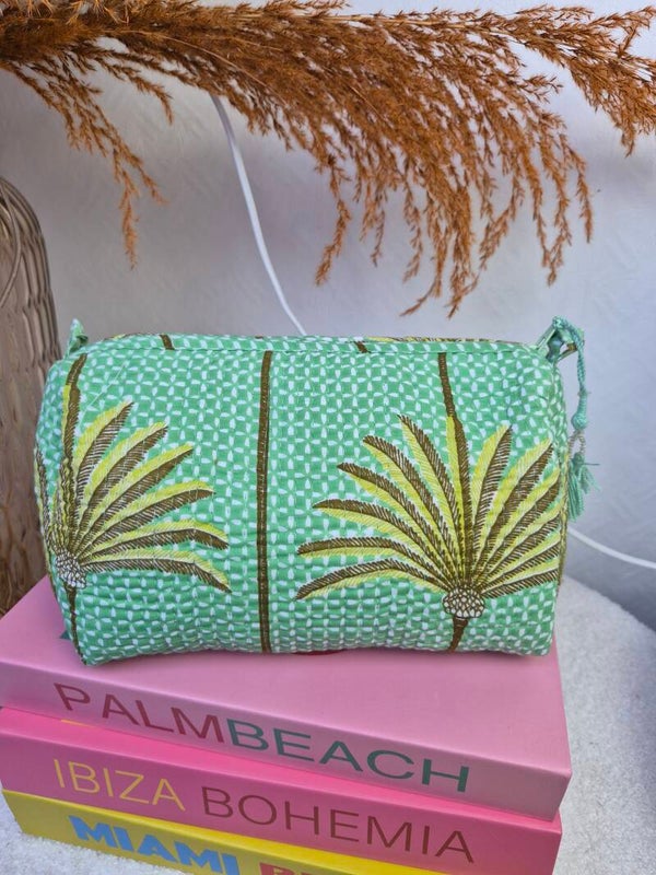 Palmboom groen ibiza ★ toilettas M