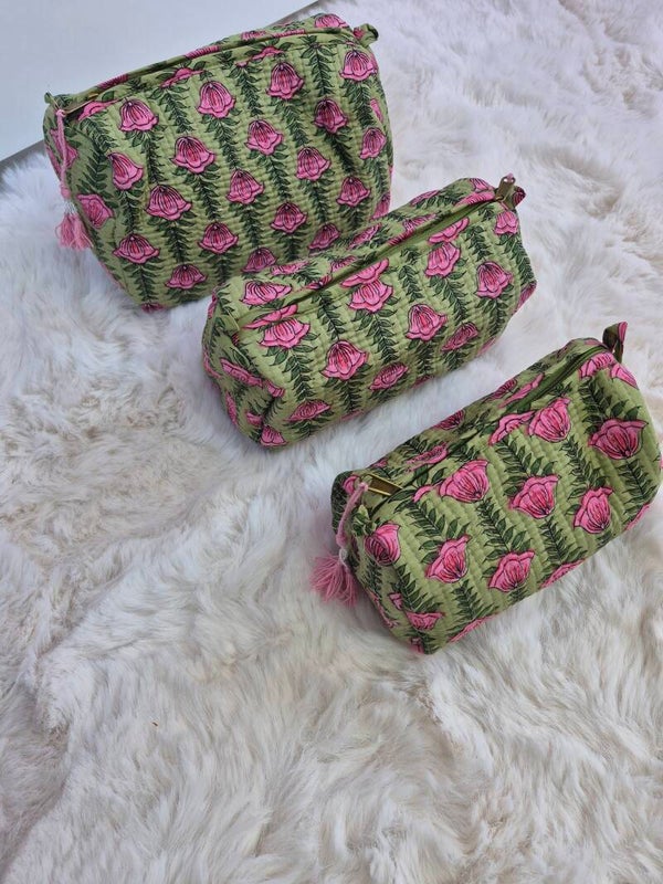 Flower groen ibiza ★ toilettas