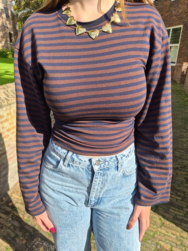 Striped ★ top bruin/navy