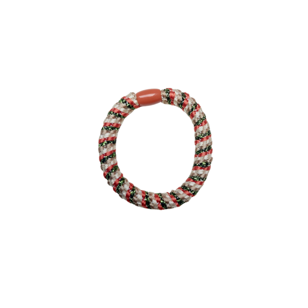 Groen/rood mix ★ haarelastiek