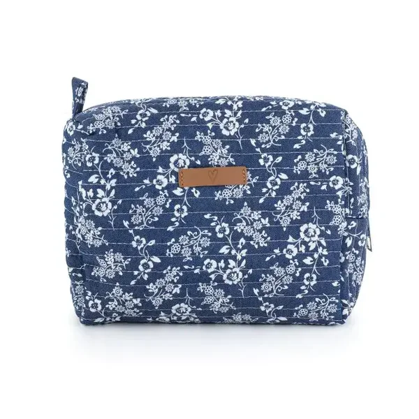 Flower ★ toilettas blauw