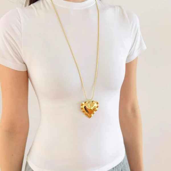 Big heart lange ketting