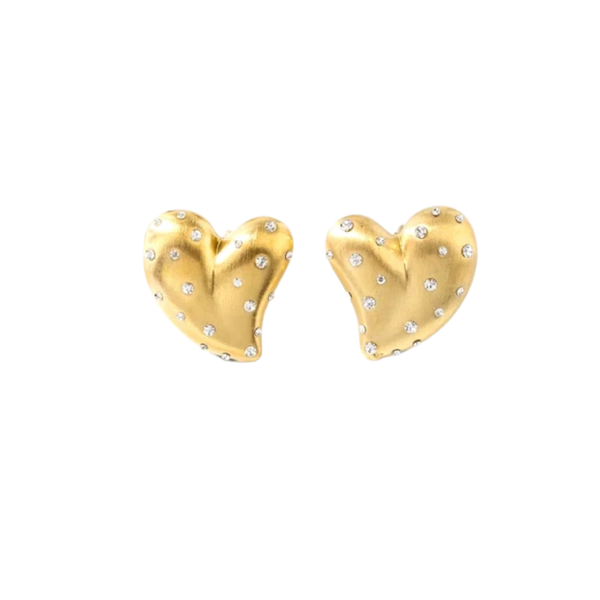 Strassy heart ★ oorbellen