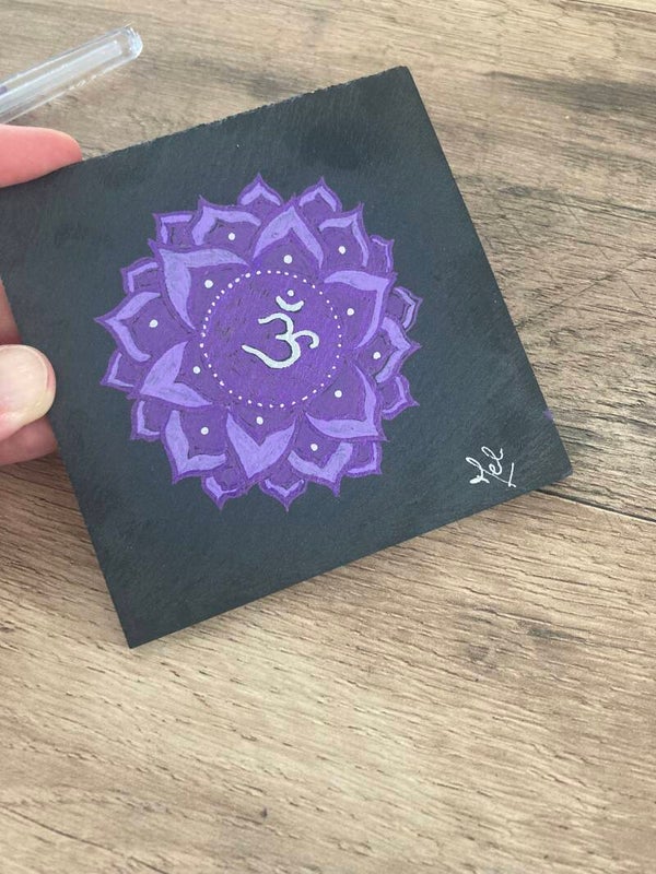 Carreau d’ardoise « Étoile divine »