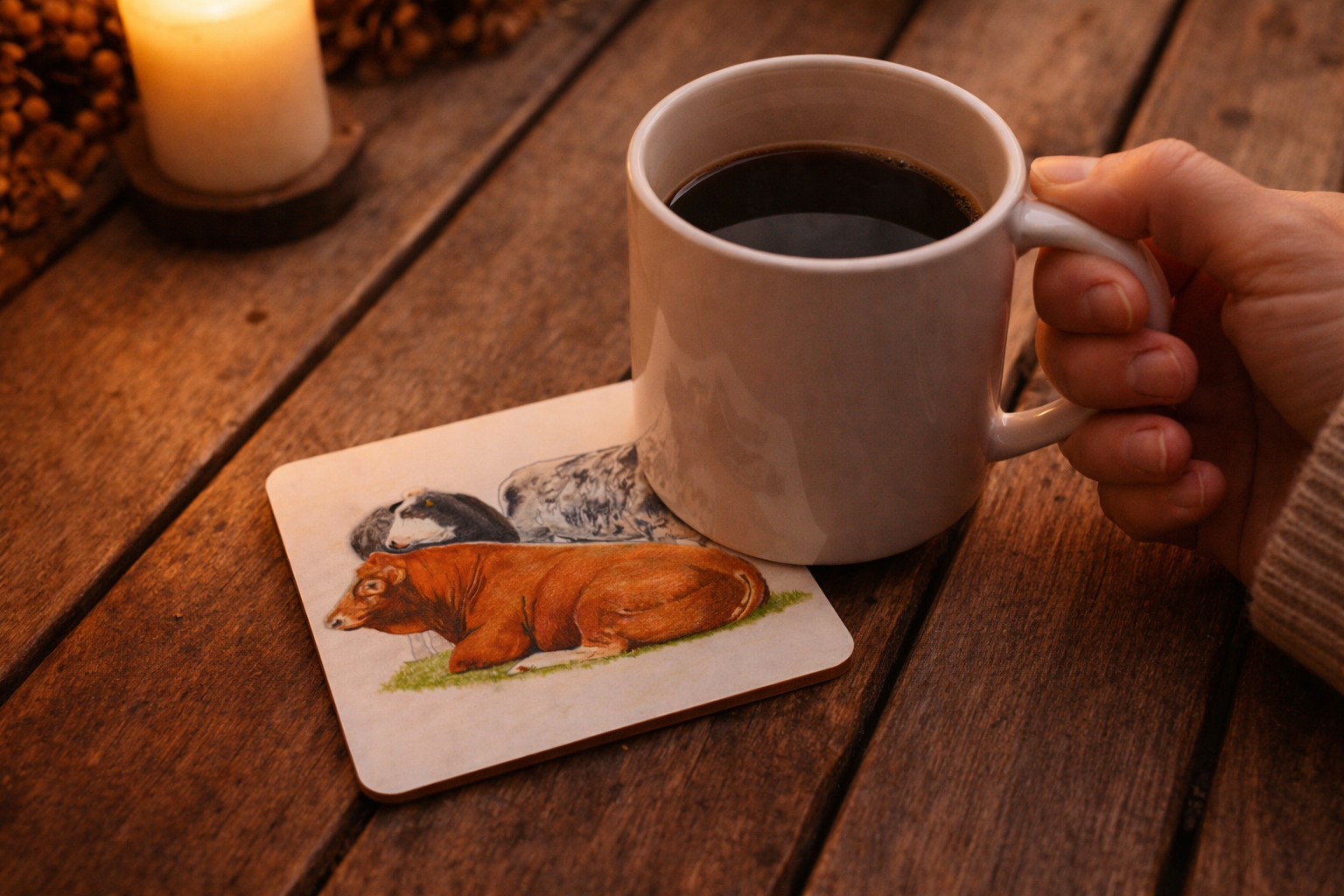 Coaster & Mug Set