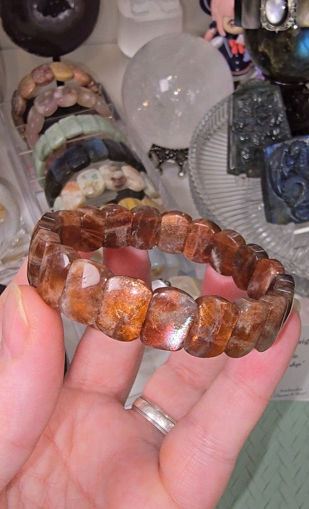 Zonnesteen / Sunstone Soft Bangle
