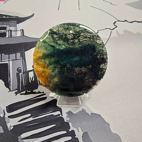 Mos Agaat Hanger / Moss Agate Pendant