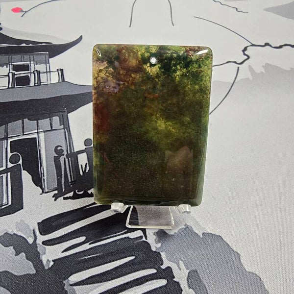 Mos Agaat Hanger / Moss Agate Pendant