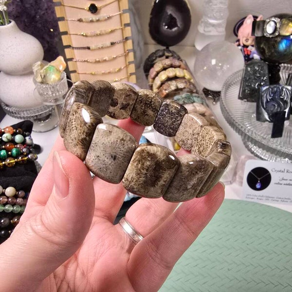 Koraal 'Jade' Agaat / Coral Jade Bangle (CJ65)