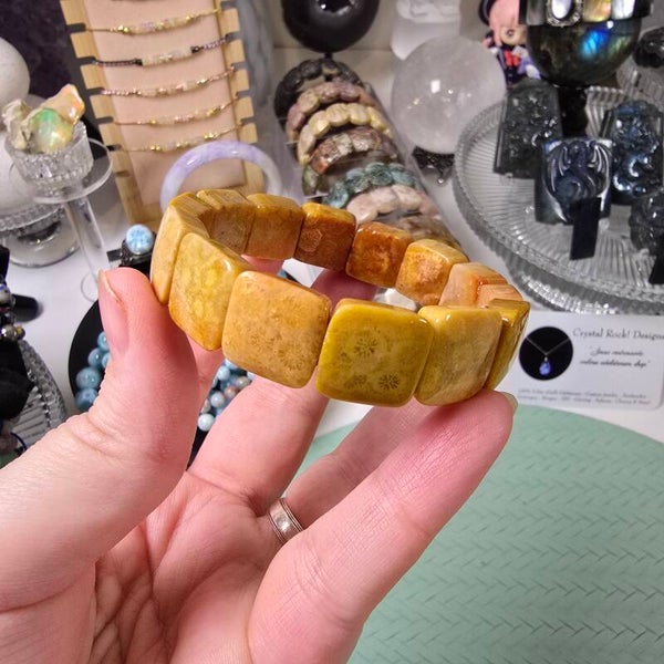 Koraal 'Jade' Agaat / Coral Jade Bangle (CJ84)