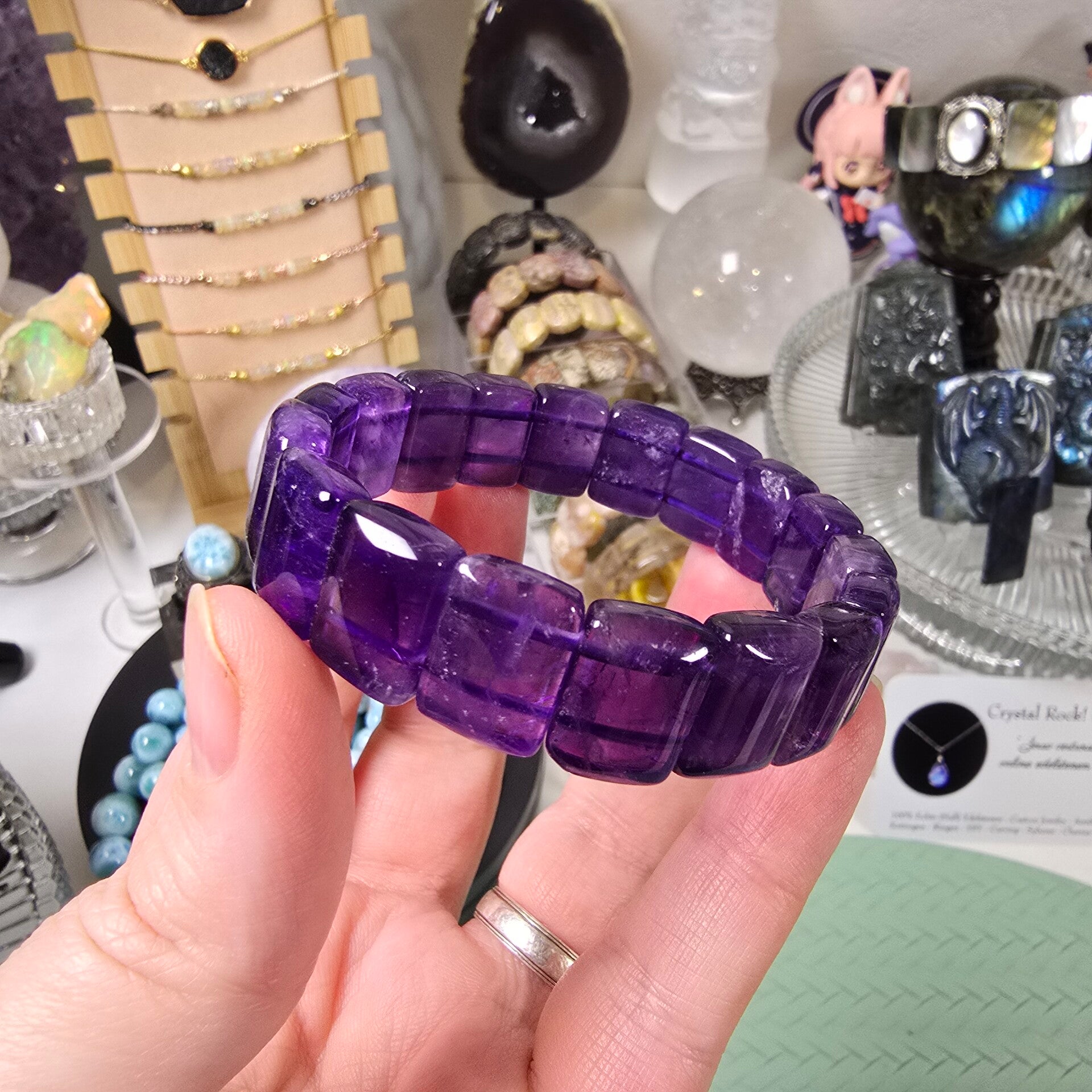Amethist Armband / Amethyst Soft Bangle A2