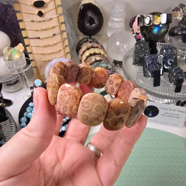 Koraal 'Jade' Agaat / Coral Jade Bangle (CJ91)