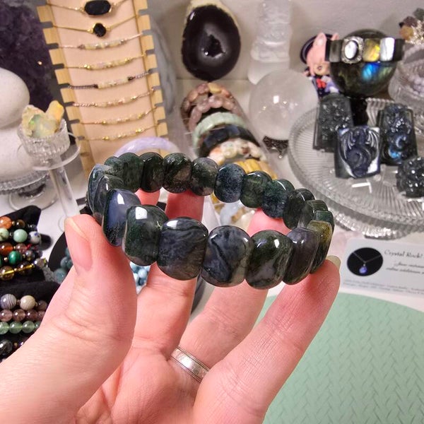 Mos Agaat / Moss Agate Soft Bangle (MS2)
