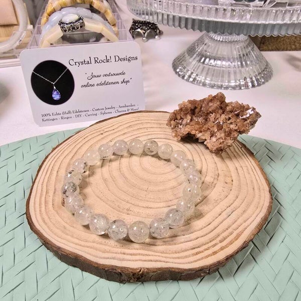 Zilver Rutiel met Mica / Silver Rutile with Mica Bracelet (SR3)