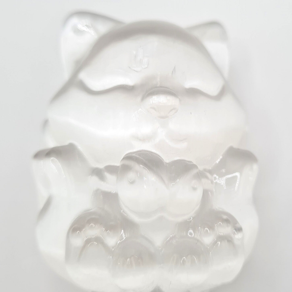 Selenite Sculpture - Nine Tail Fox (a)