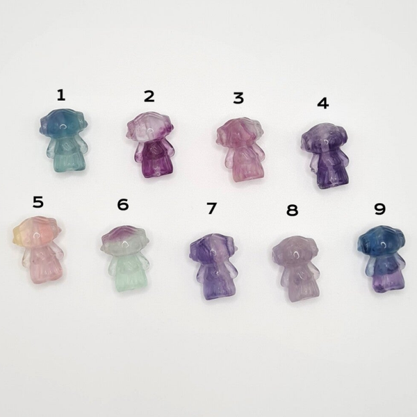 Fluorite charm - Princess Leia